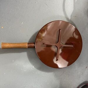 Vintage Dansk Kobenstyle Brown
Enamel Skillet Pan and Lid by Jens Quistgaard